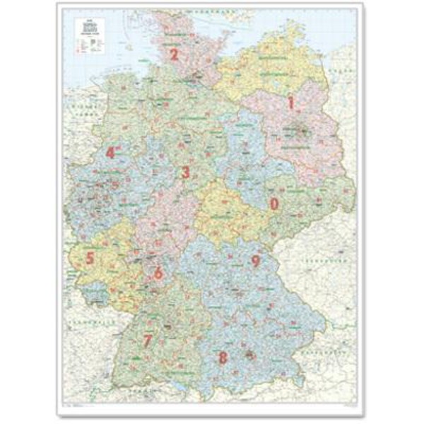 Bacher Verlag Mapa grande de organização de toda a Alemanha