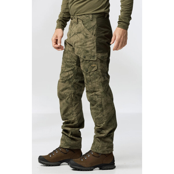Fjällräven Calças de caça Barents Pro M, 626-662 Verde Camo-Floresta profunda, 50