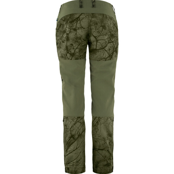 Fjällräven Keb Trousers W Reg, 626-625 Verde Camo-Verde-Laurel, 40