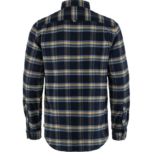 Fjällräven Camisa de flanela pesada Övik M, 555-232 Dark Navy-Buckwheat Brown, S