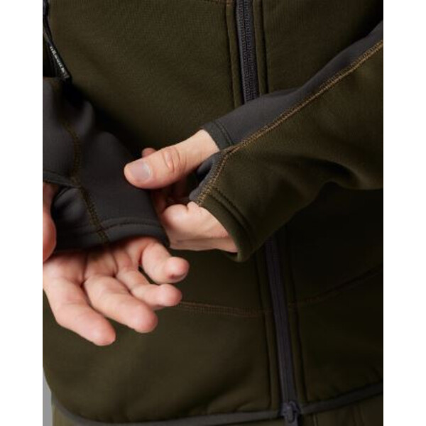 Härkila Camisola com capuz Deer Stalker, verde salgueiro/castanho sombra, tamanho XXL