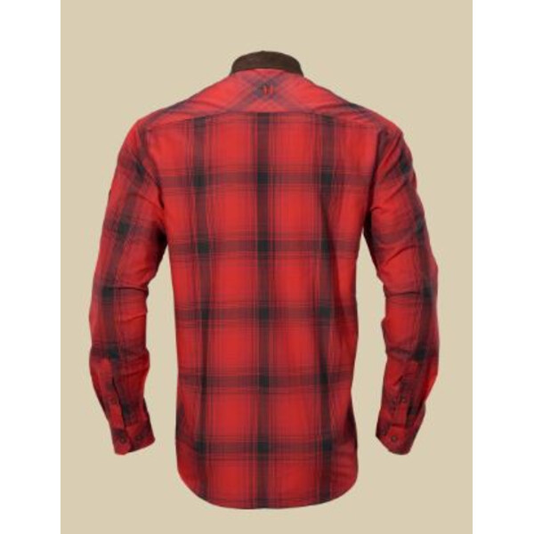 Härkila Camisa Driven Hunt, xadrez vermelho/preto, tamanho M