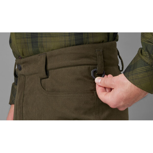 Härkila Calças de couro Driven Hunter HWS, verde Willow/castanho sombra, tamanho 48