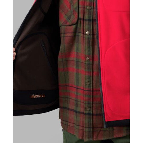 Härkila Colete de lã Kamko, castanho/vermelho, tamanho L