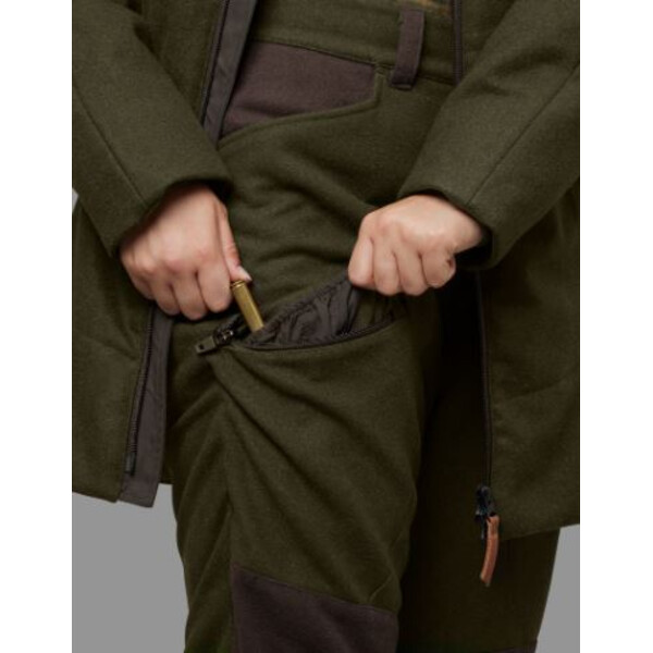 Härkila Calças de inverno Metso para mulher, verde Willow/castanho sombra, tamanho 38
