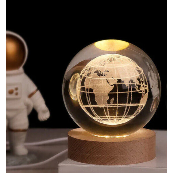 Creative Lighting Bola de cristal brilhante terra