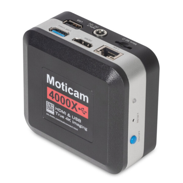 Motic Câmera 4000X, cor, 8MP, CMOS, 1/2.8, WiFi & USB, 1,45 µm