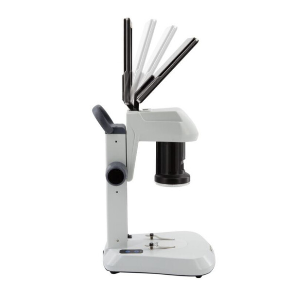 Optika, Microscópio, SFX-85V, Digital Zoom, Monitor de 9", 8x-54x, LED, Luz incidente e Luz trasmitida