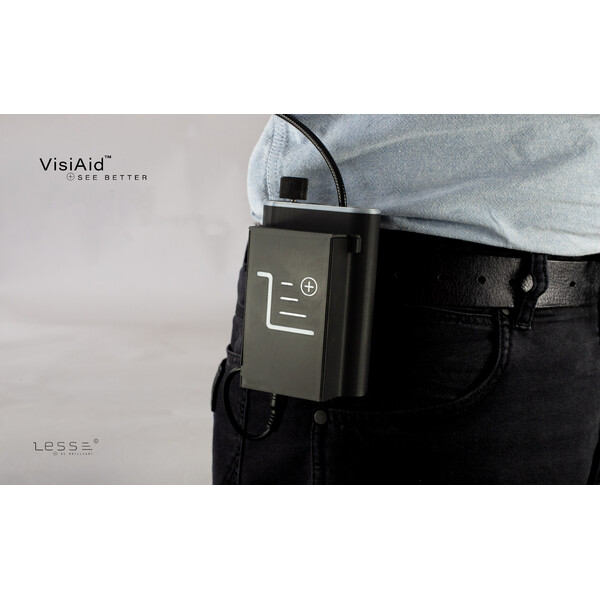 LESS Lupa VisiAid, óculos iluminados, conjunto completo, mesa e Mobile