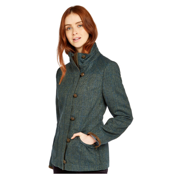 Dubarry of Ireland Casaco de tweed Bracken 89 Mist tamanho 40