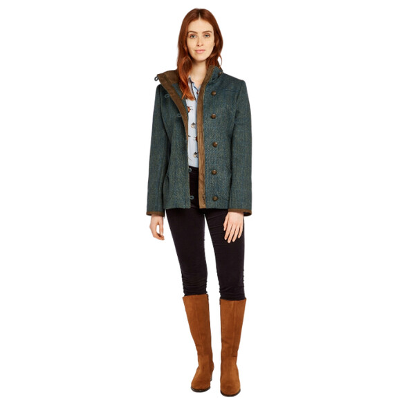 Dubarry of Ireland Casaco de tweed Bracken 89 Mist tamanho 40