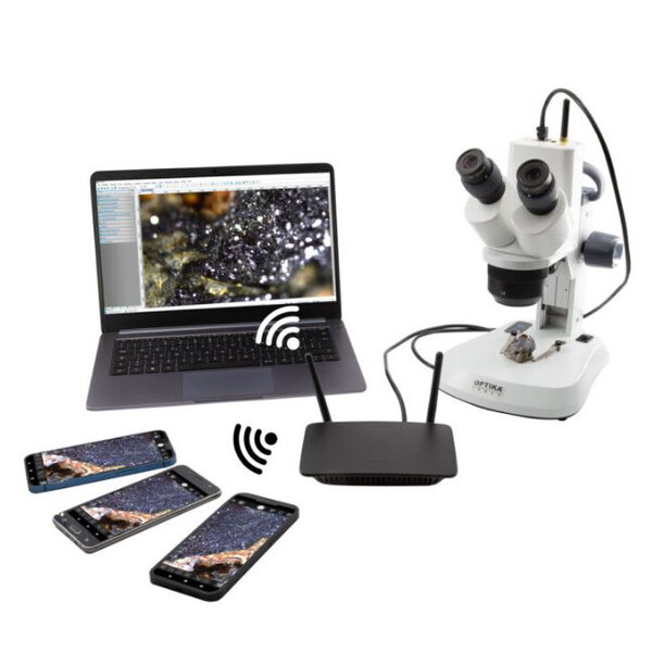 Optika Microscópio , SFX DigitalDigital WI-FI ,10x 20x 40x, LED, Luz incidente e Luz trasmitida