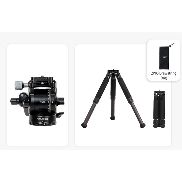 ZWO Tripé de carbono TC20+TH10 Seestar Smart Telescope