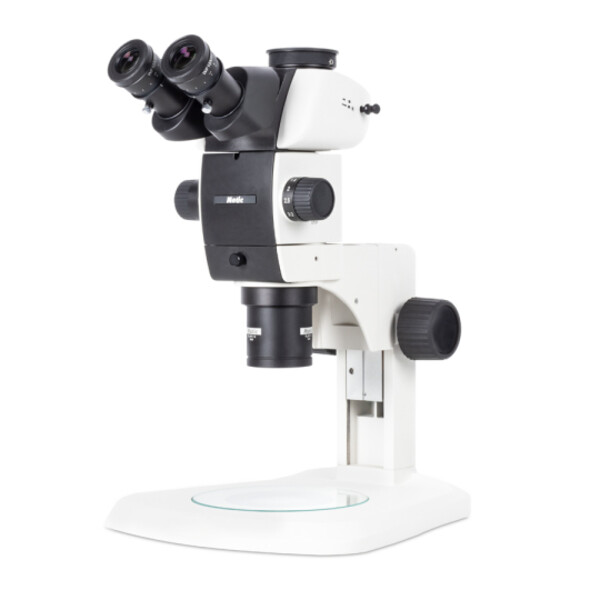 Motic Microscópio estéreo zoom SM7TR-P APO1X, trino, 8-56X, WD 81 mm, 7:1
