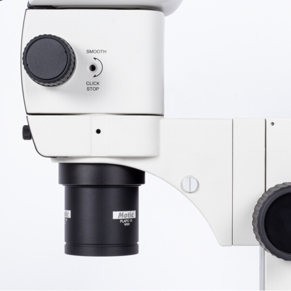Motic Microscópio estéreo zoom SM7TR-P APO1X, trino, 8-56X, WD 81 mm, 7:1