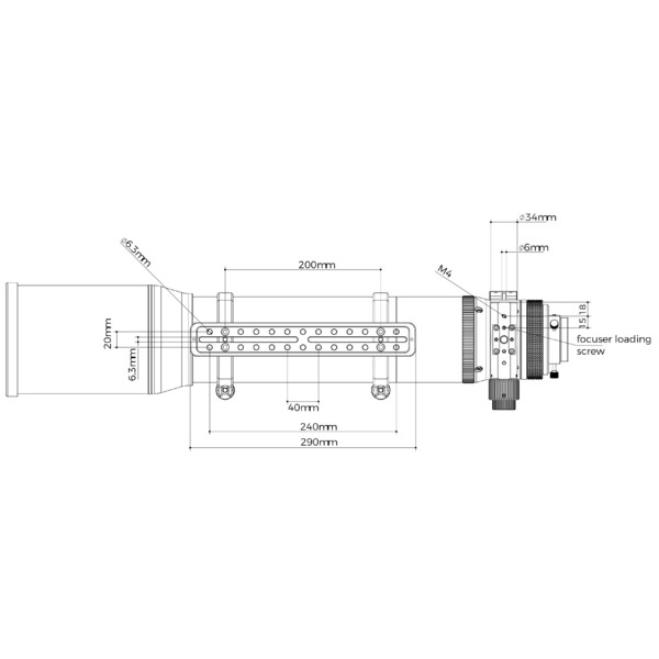 Askar Refrator apocromático AP 120/840 Triplet OTA