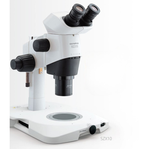 Evident Olympus Microscópio estéreo zoom SZX10, binocular, 10:1, 6,3-63x, 81 mm, SZX2-ILLTQ LED