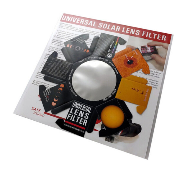 DayStar Filtros solares White-Light Universal Lens (2-Pack, 50-69 mm)