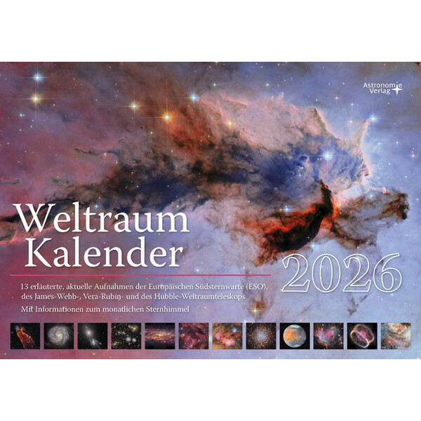 Astronomie-Verlag Calendário Weltraum-Kalender 2026