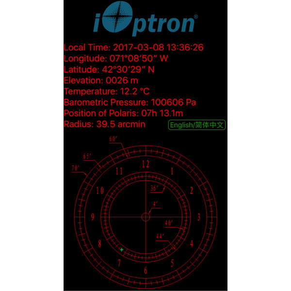 iOptron Buscadora do polo AccuAlign HST