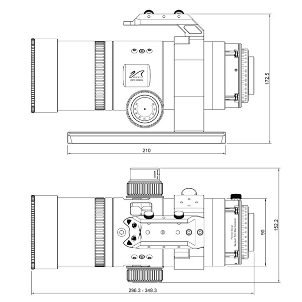 William Optics Refrator apocromático AP 56/269 UltraCat 56 WIFD