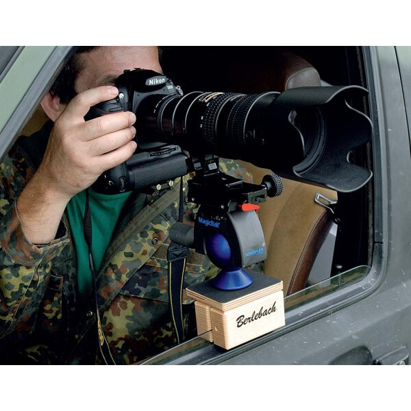 Berlebach Suporte fotográfico para vidro de automóvel de 80x100mm, com parafuso de fixação 1/4"