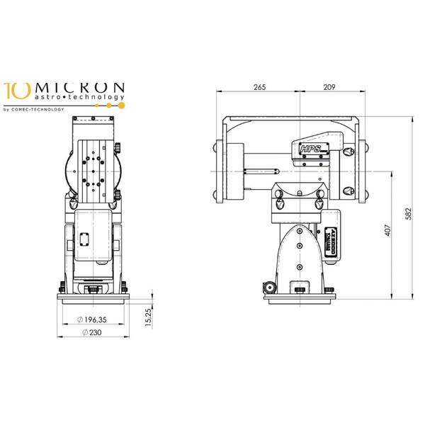 10Micron Montagem AZ 2000 HPS Combi