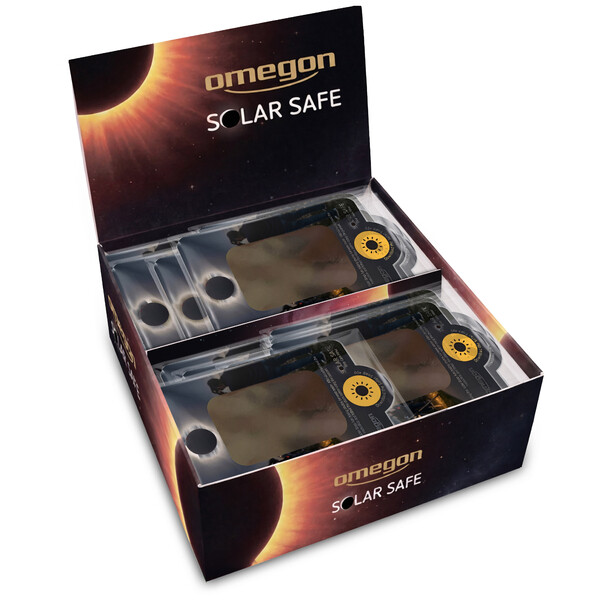 Omegon Filtros solares Solar Safe Easy Cam Filtro em expositor com 50 unidades