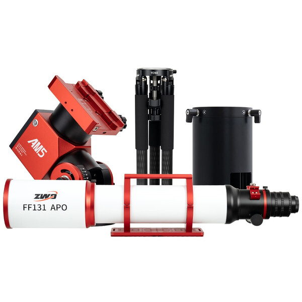 ZWO Refrator apocromático AP 131/983 FF131 AM5N+PE200+TC40