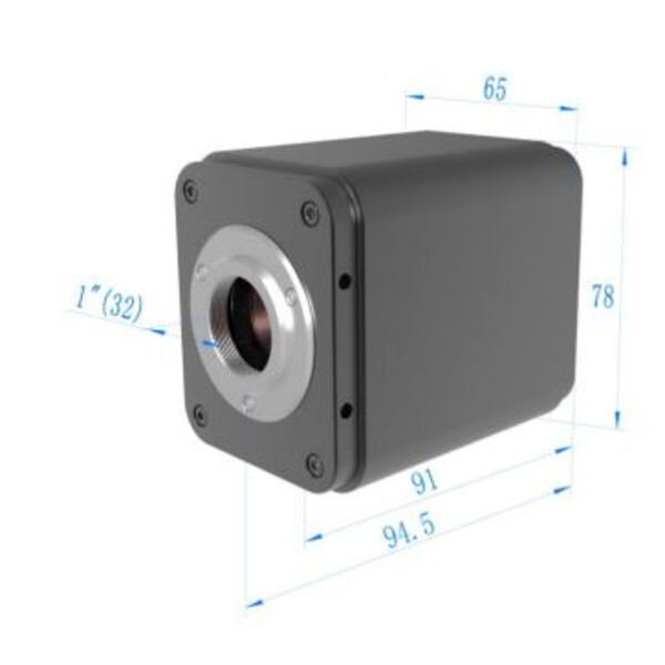 ToupTek Câmera ToupCam X5FCAM4K8MPA 4K com focagem automática, a cores, CMOS, 1\1,8", 2 µm, 60 fps, 8 MP, HDMI, USB 3.0