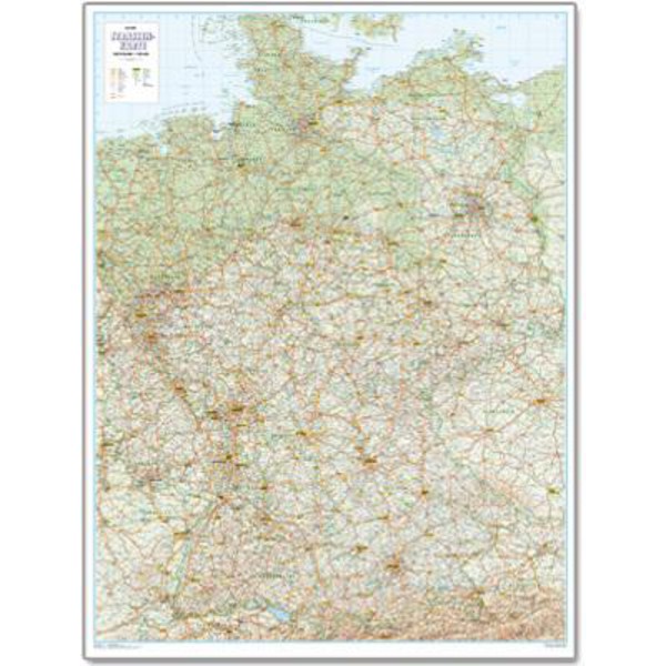 Bacher Verlag Mapa da Alemanha 1:700.000