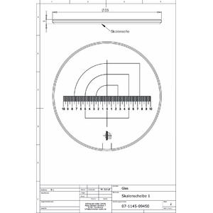 Schweizer Lupa Escala 1 para lentes de aumento com pé Tech-Line