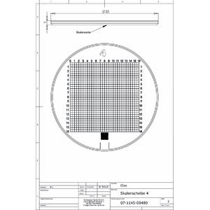 Schweizer Lupa Escala 4 para lentes de aumento com pé Tech-Line