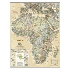 National Geographic mapa estilo antigo da África