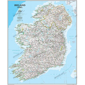 National Geographic Mapa Irlanda (76 x 91 cm)
