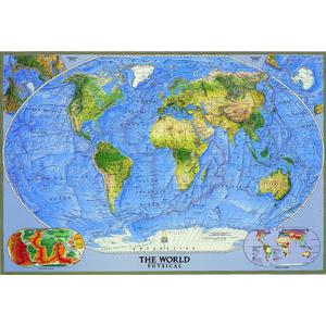 National Geographic Mapa mundial físico, grande