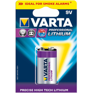 Varta 9 volt 'Professional' lithium block battery
