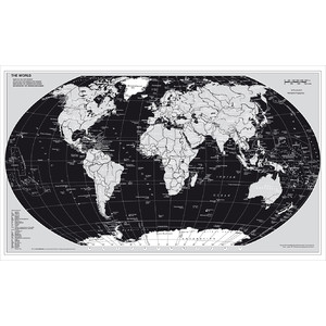 Stiefel Mapa mundial Silver Edition (95 x 62 cm)