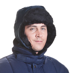 ColdTex cold-protection fur hat, with earflaps, size S