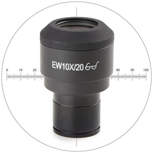 Euromex Ocular de medição IS.6010-CM, WF10x/20 mm, 10/100 microm., crosshair, Ø 23.2 mm (iScope)