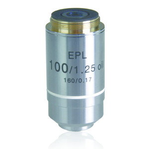 Euromex objetivo IS.7100, 100x/1.25 oil immers., wd 0,13 mm, EPL, E-plan, S (iScope)