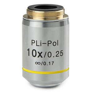 Euromex objetivo IS.7910-T, 10x/0.25, PLPOLi , plan, infinity, strain-free (iScope)