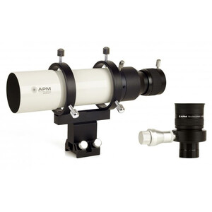 APM Luneta buscadora de 50 mm de visão reta com Ocular com mira iluminada