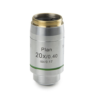 Euromex objetivo DX.7220, 20x/0.40 Pli, plano, infinito, w.d. 12 mm (Delphi-X)