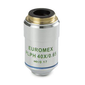 Euromex objetivo AE.3130, S40x/0.65, w.d. 0,36 mm, PLPH IOS infinity, plan, phase (Oxion)
