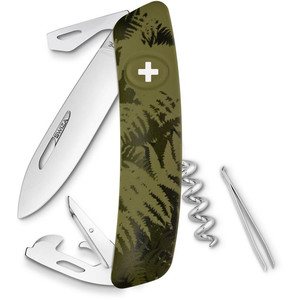 SWIZA Faca C03 Swiss Army Knife, SILVA Camo Fern Khaki