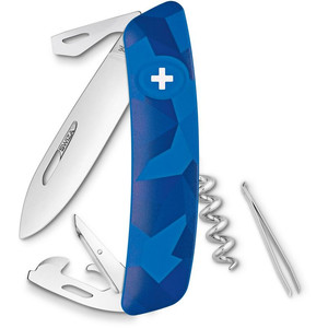 SWIZA Faca C03 Swiss Army Knife, LIVOR Camo Urban Blue