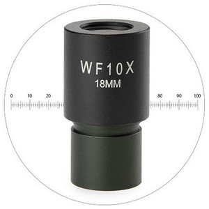 Euromex WF 10X/18mm micrometer microscope eyepiece, MB.6010-M (MicroBlue)