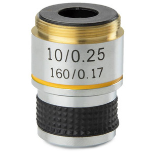 Euromex objetivo 10X/0.25 achro, parafocal 35mm microscope objective, MB.7010 (MicroBlue)