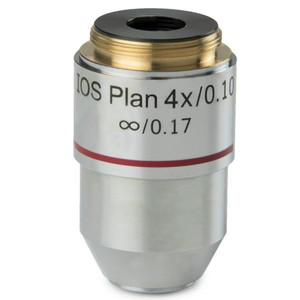 Euromex objetivo Plano 4x/0.10, infinito, BB.7204 (BioBlue.lab)